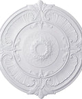 Attica Ceiling Medallion Thirty Nine And A Half Inch Outer Diameter Two And A Half Inch Projection Factory Primed White
