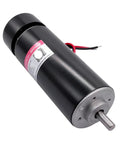 Built Tough 500W Air Cooled Spindle Motor For CNC Router With ER11 Chuck, showcasing black metal construction and output shaft.