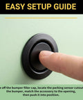 Finger pressing 20 Pack Car Bumper Radar Hole Plugs Cover For 25 26mm Sensor Holes Universal Fit Protector Caps Guide