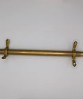 Top Notch Vintage Brass Stair Runner Rods Kit With Solid Non-Slip Grip Keep Carpet Runners Tight In Homes Or Offices For Super Easy Quick Install And Safe No-Hassle Setup With All Brackets Screws And End Caps Included, brass stair runner rod with brackets