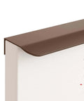 Close-up of a 4 Pack Brown Edge Drawer Pulls Finger Handles Seven Point Eight Seven Inch 200mm Aluminum Cabinet Hardware Hidden For Wardrobe Doors