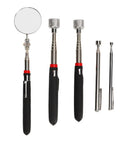 Cool 5 Piece Magnetic Grabber Tool Kit With Stainless Steel Telescoping Rod And Round Inspection Mirror For Reaching Dead Angles Up To 15 Lbs Easy Pickup Gear, 5-piece set