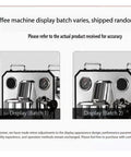Heavy Duty Semi Automatic Espresso Machine Featuring Integrated Burr Grinder And Smooth Milk Frother For Straight Up Barista Quality Cappuccinos And Bold Fresh Roasts, Silver display variations shown.