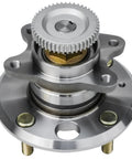 Front view of Rear Wheel Bearing And Hub Assembly Kit Two Piece With ABS Ring For Hyundai Sonata 1999 To 2005