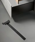 Heavy Duty T Shaped Door Hinge With Black Plastic Coating For Garden Gates And Barn Doors Quiet Slotted Bearing Hardware