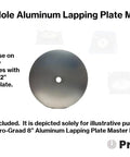 8 Inch Aluminum Master Lapping Base With One Half Inch Arbor Hole For Diamond Flat Lap Discs Grinding Pads And Abrasive Backer Discs Great For Slant Cabber Lapidary And Polishing Machines One Pack
