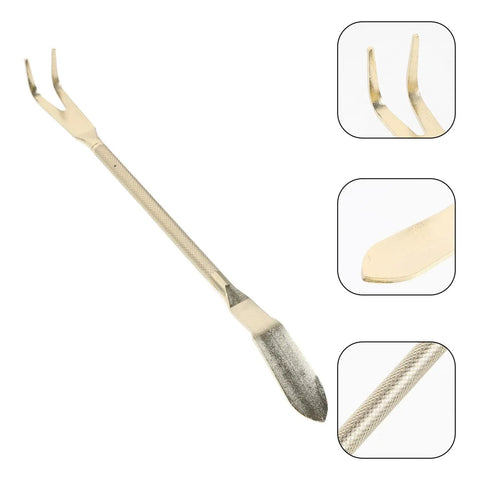 Stainless Steel Bonsai Rake And Tweezers Set For Potted Plants Pro Grade Gardening Tools For Loosening Soil And Shaping Bonsai, close-up
