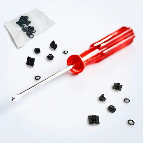 Battle Tested Football Shoulder Pad Backplate Hardware Kit With Heavy Duty Replacement Screws For Equipment Repair And Quick Sideline Fixes To Keep Your Armor Game Ready. Includes black screws and screwdriver.