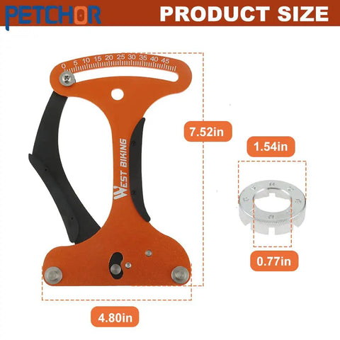 Spoke Tension Meter Tool Pro Grade Aluminum Alloy Bicycle Wheel Tension Gauge Indicator For Accurate Spoke Tension Readings