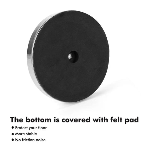 Freestanding Toilet Paper Holder With Four Roll Reserve SUS304 Stainless Steel base with felt pad, rust resistant and durable