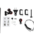 Components of Table Mount Arm Wrestling Wrist Trainer With Adjustable Pulley System for Arm Strength and Grip Training.