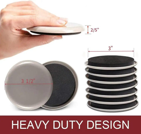 Furniture Sliders For Carpet 20 Pack Heavy Duty Moving Pads For Smooth Glide On Carpet Protect Rugs And Floors Reusable Sliders For Large Furniture And Rug Protection