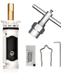 1222 Replacement Cartridge Kit With Puller And Retainer Clip For One Handle Tub And Shower Valves Posi Temp Compatible Brass And Plastic Parts With Removal Tool components displayed