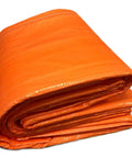 Heavy Duty Insulated Concrete Curing Blanket Cover 6x24 Foot With Foam Core And 8x8 Poly Outer Weave PE Coated Tarp Folded
