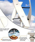 6000W Wind Turbine Kit With Low Speed Three Blade Wind Generator And Controller for renewable energy in action