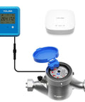 FlowSmart 0.75 Inch Smart Home Water Meter With Leak Detection And Real Time Usage Alerts No Hassle Hub Included For Easy Remote Monitoring And Detailed Water Consumption Reports, with hub and meter