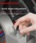 Cable Pulling Roller With 330 Degree Adjustable Clamp Pro Grade Wire Guide For Cable Routing And Conduit Installations Rugged Stainless Steel And Nylon Construction Two Pack butterfly screw angle adjustment close-up