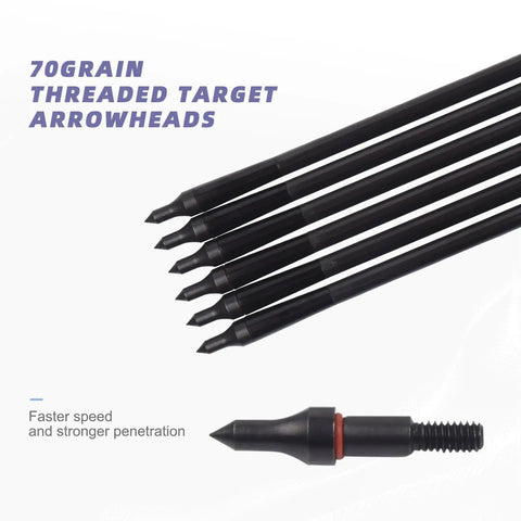 16 Inch Mini Crossbow Arrows Carbon Bolts Set Of Six For Pistol Crossbows Micro Diameter Design With Target Arrowheads