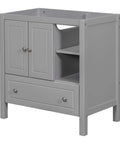 Bathroom Vanity Base Cabinet Featuring Solid Wood Frame And Painted Finish, Large Drawer Storage Organizer, Sturdy Pine And MDF Construction, Built To Last, Center Undermount Or Drop In Sink Ready Not Included