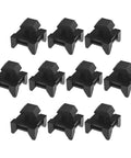 10 Pack Cable Holder Groove Clips For European Standard 4545 Aluminum Profiles Black 15x9.5mm Wire Clips and Duct Installation Blocks