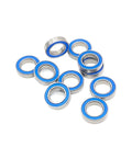Thin Section 12x21x5mm ABEC-7 Ball Bearings 2RS With Blue Rubber Seal Built Tough Low Vibration 10 Pack Waterproof Coating