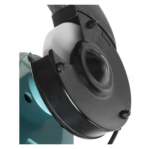 Close-up of 6 Inch Bench Grinder And Metal Polisher For DIY Woodworking And Stone Polishing Multi Functional Sanding Tool