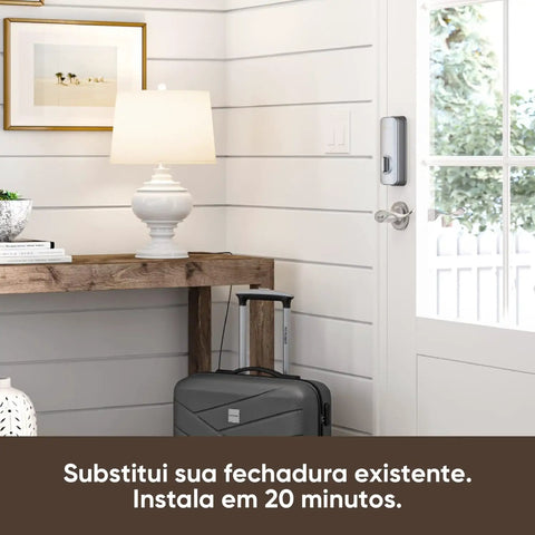 Secure Your Spot With This Fingerprint Smart Deadbolt Lock Featuring Rapid Keypad Entry Auto Lock Bolt Action And Weather Resistant Build For Zero Hassle Daily Use And No Sweat DIY Install In A Classic Satin Nickel Finish