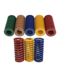 Heavy Duty Mold Spring Compression Load For Stamp Die Casting And Precision Machinery Tools 85Mm with green, brown, blue, yellow, red colors.