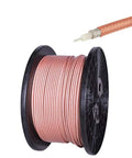 Spool of 15ft UHF PL-259 to PL-259 coax cable 50 Ohm, high power for outdoor HAM radios, CB radios, durable copper build