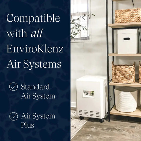 Replacement Air Cartridge For Air Purifiers That Last Up To Six Months, Delivers Breathe Easy Fresh Air, shown with compatible air systems