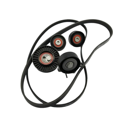 Heavy Duty Belt Tensioner Kit For Audi S4 Q8 6 Piece Alternator Pulley Drive Belt Set, steel pulleys and belt