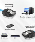 Slimline SAS 4.0 SFF8654 4i 38 Pin Host To SATA 7 Pin Cable For Internal Drives Ideal For Servers And PCs Fast Data Transmission X4 Target Connector 0.5M Length, 0.5m cable for desktop host to hard disk