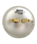 Back view of LED PAR36 9W Bulb 12V 10-30V AC DC Waterproof 850-950lm 3000K Warm White, metal contacts shown, IP65 rated