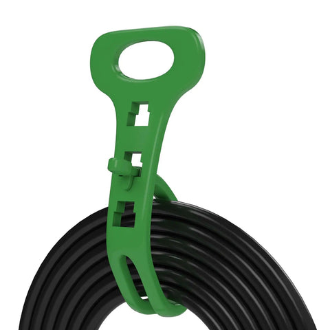 Heavy Duty 25 Foot Welder Extension Cord 250V 30A 10 AWG STW NEMA 6-50 With LED Indicator Copper Wire coiled with green handle