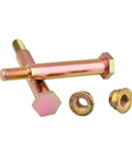 4 Sets Deck Wheel Bolt With Lock Nut Replacement Kit For Husqvarna, Craftsman, Poulan, MTD, Cub Cadet shown with bolts and lock nuts.