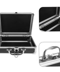 Rock Solid Hardcore Aluminum Rolling Tool Box With Secure Lock And Sturdy Grab Handle Lightweight Portable Design For Mechanics Diy Creators And Contractors Mobile Workshop Storage Solutions, open view showing interior and locking mechanism.