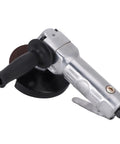 Tough As Nails Pneumatic Angle Grinder For Lightning Fast Paint Stripping and Smooth Finishing cranks out 11000 RPM with black grip.