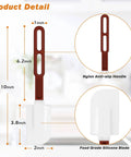 High Temp Silicone Spatulas Set Of 2 10 Inch Heat Resistant Nonstick Spatula Scrapers With Nylon Handles NSF Certified Kitchen Must Haves