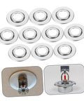 20 Pieces Stainless Steel Fire Sprinkler Escutcheon Plates in a pack, showing decorative split trim rings for ceiling installations.