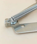 Close-up view of Heavy Duty Stainless Steel Cabinet Hinges with 80 Degree Sprung Mechanism, 20mm Side Panel Fit, nickel finish