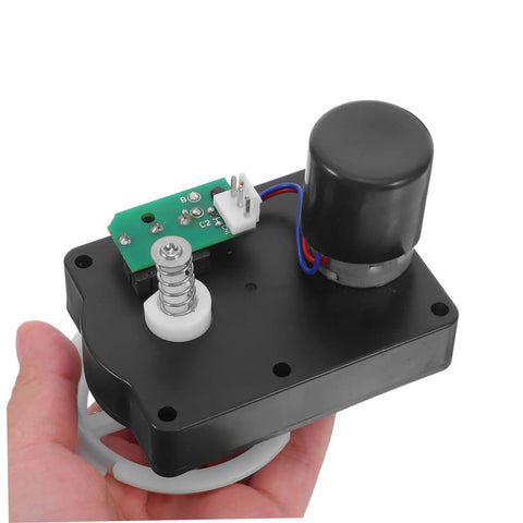 Pro Grade Gear Motor And Reducer Replacement Parts for Vending Machines held in hand, showcasing heavy duty precision gearbox drive.