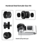 Hardcore Hardened Steel Extruder Gear Kit for P1P P1S X1C X1E 3D Printer Upgrade with dual gears