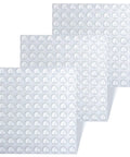 300 Pack Clear Cabinet Bumpers Self Adhesive Rubber Stopper Pads in sheets, 10mm diameter for quiet drawer operation.