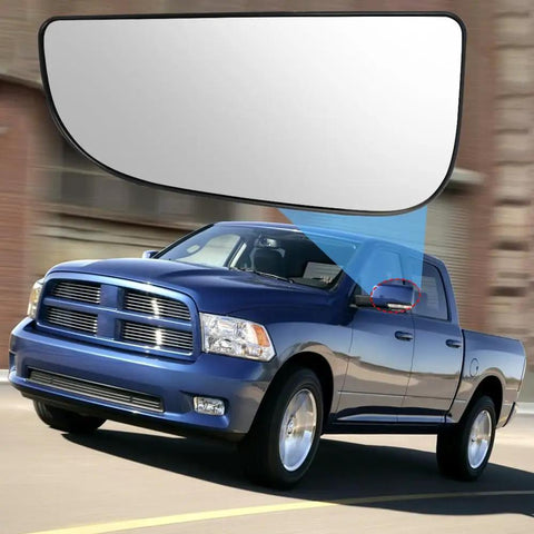 Dodge Ram Left Side Lower Mirror Glass Replacement For 2010 To 2020 Ram 1500 2500 3500 4500 5500 Towing Mirrors Convex Glass With Rear Mounting Bracket Direct Fit No Drama OE 68067731AA