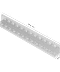 12 Hole L Type Aluminum Beam For Robotics, Pro Grade Built Tough And High Precision DIY Robot Building Components, 12x12x104mm, 2 Pack, Precision Drilled Holes For Easy Alignment And Strong Auto Projects. 104mm L-profile aluminum beam with 12 holes