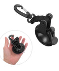 Heavy Duty Cup Hooks 4 Pack With Suction Anchors For Camping And Outdoor Travel in a hand, showing size and detail.