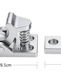 Heavy Duty Double Roller Door Catch With Spring Loaded Stop Release Clamp Lock For Barn Doors Cabinets And Other Doors