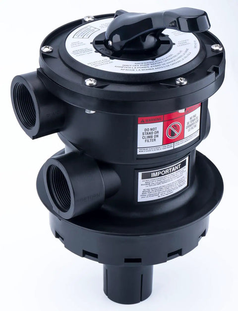 Top Mount 7 Position Clamp Style Multiport Valve Replacement For Hayward Variflo S166T S180T Pro Series And VL Series Sand Filters