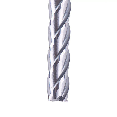 Beast 4 Flute Solid Carbide CNC End Mill Square Nose Router Bit 1 1/4 Inch Shank, 3 Inch Total Length, Upcut TiAlN Coated For Crisp, Smooth Cuts On Wood, Plastic, And Aluminum