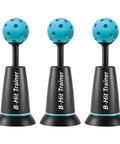 Baseball Batting Trainer Machine With Sturdy Metal Frame For All Skill Levels Adult Hitting Aid For Home Practice Interactive Drills Realistic Balls Pro Grade Durable Backyard Training Gear, three blue balls